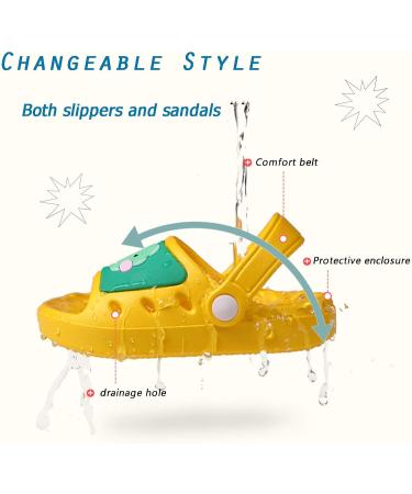 Celanda Kids Flap Slides - Slide-Resistant Bathing Shoes for Boys & Girls | Summer Pool & Beach Slippers (EU Sizes 21-32 Dark Blue) - Buy Online on GoSupps.com