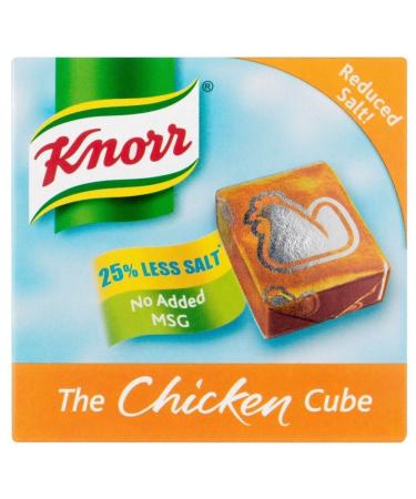 Knorr Knorr Chicken Stock Cubes Low Salt (6x9g) - Pack of 6
