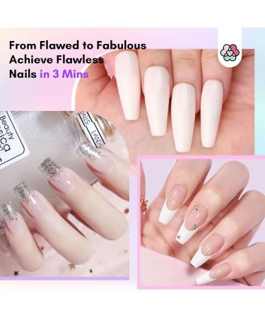 Saviland Nail Repair Kit - 3 Mins Repair, Air Dry Dip Powder for Broken Natural Nails | White & Clear Dipping Powder, Glue, File, Dust Brush - Nail Repair Treatment - Buy Online on GoSupps.com