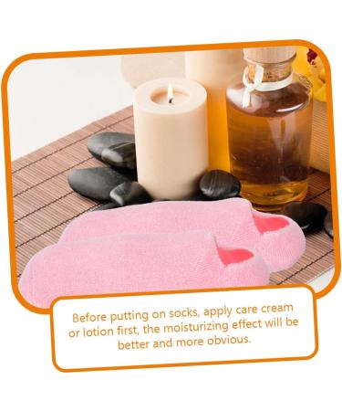 SEWOART 3 Pairs Foot Gel Socks Gel Socks for Cracked feet spa Gel Socks Non Lotion Socks Women Foot Masks Cosmetic moisturizing Sock Heel Socks Cotton-Spandex Skin Miss - Buy Online on GoSupps.com