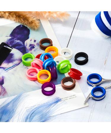 20 Silicone Finger Rings for Pet Grooming Scissors - Dog Hair Shears Accessory - Buy Online on GoSupps.com