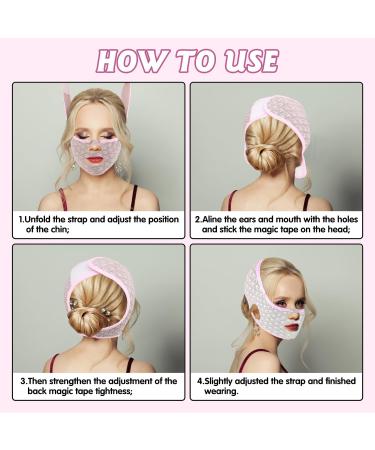 Chin Strap for Double Chin Reusable Chin Lifting Bands for Face Double Chin Remover Face Band for Lifting Sagging Skin - Buy Online on GoSupps.com