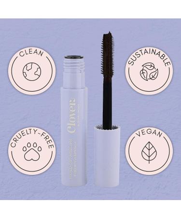 Clover Maxed Out Voluminous Mascara - Cruelty-Free, Vegan Eye Makeup in Black - Buy Online on GoSupps.com