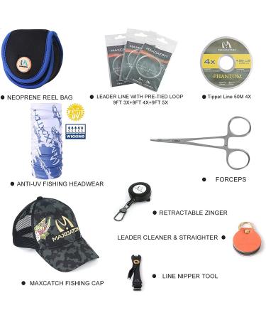 Buy Maximumcatch Amigo Fly Fishing Rod & Roll - 9ft 4-Piece 4/5/6/7/8 WT with Accessories | International Shipping Available - Buy Online on GoSupps.com