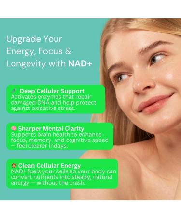 NAD+ Gummies 800mg Niacinamide | Flush-Free B3 B12 Quercetin L-Tryptophan & Resveratrol | Sugar-Free Vegan NAD Supplement for Energy Focus Aging & Cellular Repair. 90 Gummies - Buy Online on GoSupps.com