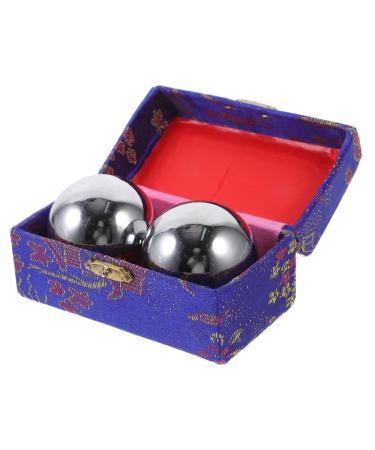 Clispeed 2st Fitness handball For older people massage ball Hand massage balls Meditation balls iron rolling handball massage balls for the hands hollow iron ball Small ball massage ball