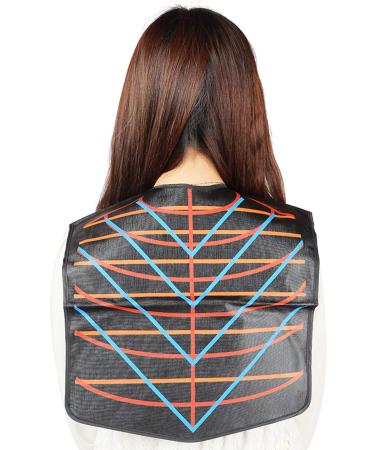 PERFEHAIR Salon Hair Cutting Collar Cape Stylist Color Capes Guide Tools-Black