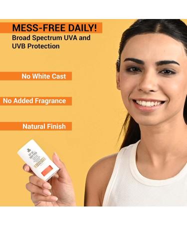 SPF50 PA Daily Sunscreen Stick | Lightweight & Non-Greasy | Fast Absorbing | No White Cast | Natural Finish for All Skin Types | 15gm - Buy Online on GoSupps.com
