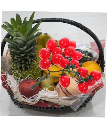 ABOOFAN String Simulated Cherry Tomatoes Fruit Decor Models Mini Toys Kitchen Tomatoes Kids Toy Photography Props Lifelike Cherry Tomatoes Fake Cherry Tomatoes Adorn Child Pvc Plant House Red 18X16CM - Buy Online on GoSupps.com