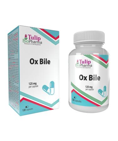 Tulip BioPharma Ox Gile 125mg 120 Capsules 3rd Party Lab Tested High Strength Supplement Gluten and GMO Free