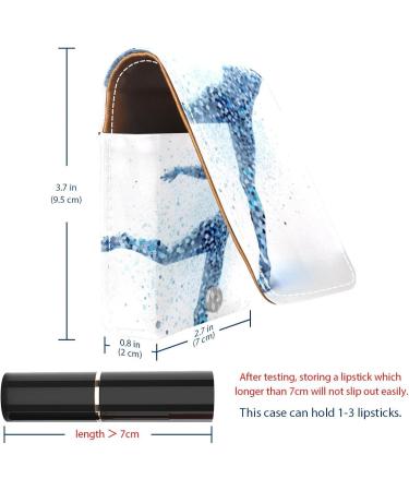 Travel Lipstick Organizer Case - Portable Makeup Bag with Mirror | Abstract Ballet Girl Design - Buy Online on GoSupps.com