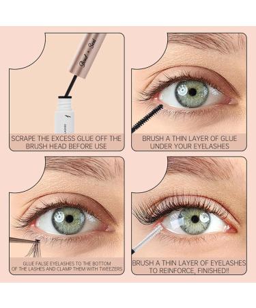  Generisch Lash And Seal Eyelash Glue 2 in 1 Lash Extensions Long Lasting Strong Individual Hold at Home Cover Girl Total (Pink One Size) - Buy Online on GoSupps.com