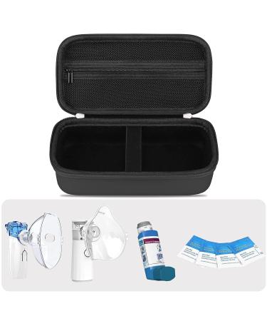 Elonbo Portable Inhaler Nebulizer Machine Case - Travel Holder for Adults and Kids - Handheld Mesh Atomizer - Inhaler Spacer Bag - Black - Buy Online on GoSupps.com