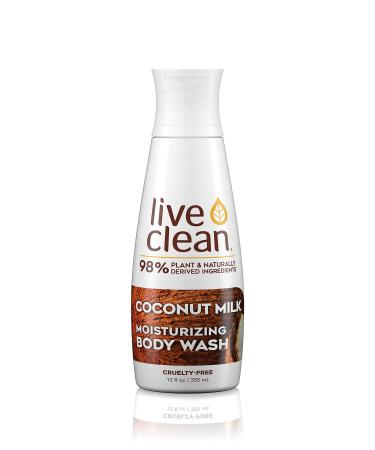 Live Clean Moisturizing Body Wash Coconut Milk 17 fl oz (500 ml) - Buy Online on GoSupps.com