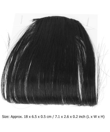 FRCOLOR Hair Bangs Clip in Hair Extensions Hairpiece Bangs Synthetic Hair One Piece Clip in Air Fringe Bangs (Natural Color) - Buy Online on GoSupps.com