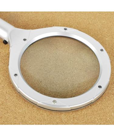 Handheld Glass with LED Metal Handle Lighting Reading Books Good Times - Buy Online on GoSupps.com