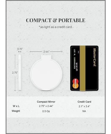 Getinbulk Compact Mirror Bulk Set of 24 - Round Makeup Mirror for Purse (White) | Pack of 24 - Buy Online on GoSupps.com