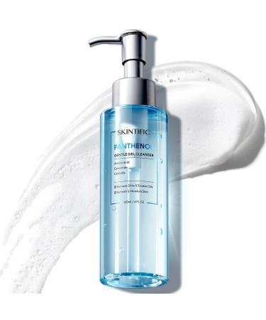 SKINTIFIC Panthenol Gentle Foaming Facial Cleanser | Daily Oil Control Face Wash for Women & Men Soothes Troubled Skin Amino Acid + Ceramide Balances Skin Barrier Smooth & Refreshed Complexion