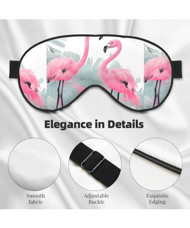 Flamingo Unisex Adjustable Buckle Blackout Sleep Eye Mask - Perfect for Home Travel Yoga & Office Naps - International Shipping Available - Buy Online on GoSupps.com