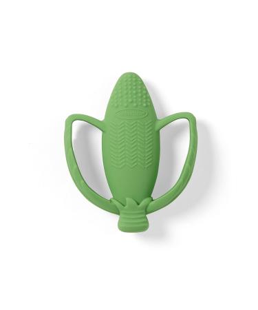 Infantino Lil Nibble Teether Pea Pod - Soft Silicone Textured Teether for Sensory Exploration & Teething Relief - Easy Grip Handles - Green Multicolored - Buy Online on GoSupps.com