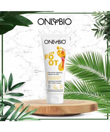 ONLYBIO Nursing Foot Balm - Vegan Botanical Care with Mangobutter & Hemp Oil for Soft Cracked-Free Skin - Buy Online on GoSupps.com