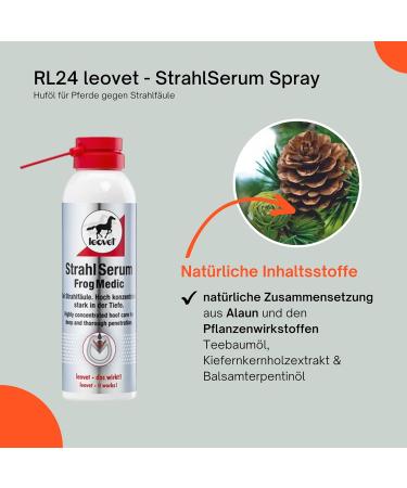 RL24 LeoVet Rayserum Spray | Premium Hoof Oil for Horses | Treat Cod Care & Jet Rot | Heal Cracks & Promote Hoof Health | 200ml - Buy Online on GoSupps.com