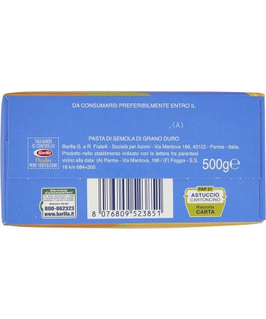 10 x Barilla Piccolini mini tortiglioni pasta 500 g verpakking - Buy Online on GoSupps.com