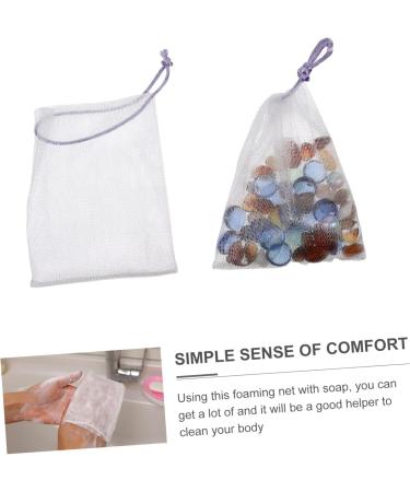 MUSISALY 80 Pcs Soap Bag Soap Net Foaming Net Face Scrubber Facial Cleaning Soap Bag Sulphur Soap Nylon - Buy Online on GoSupps.com