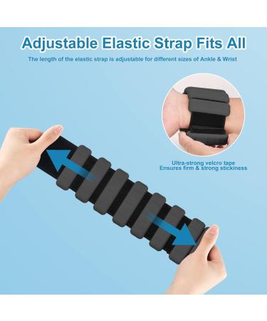 EU-Patient Portable Weight Cuffs - Set of 2 (0.5kg & 1kg) | Stylish Ankle Weights for Yoga Dance Aerobics Running - Perfect for Men & Women - Buy Online on GoSupps.com