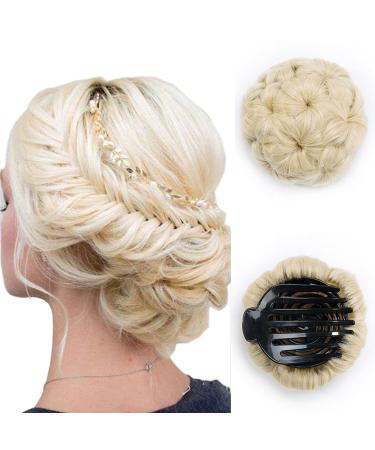 SEGO hairpiece bun updos hair extensions hair tie messy hair extension hair knot wavy light bond