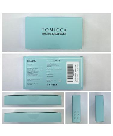 Tomicca Stiletto Artificial Nail Tips Set - 120 Pcs Soft Gel Full Cover with Nail Glue Professional Salon Quality 12 Sizes - Buy Online on GoSupps.com