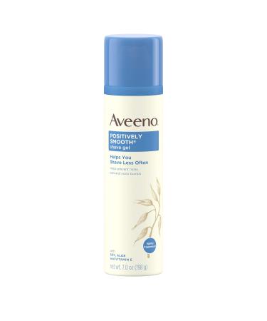 Aveeno Positively Smooth Moisturizing Shave Gel with Soy, Aloe, and Vitamin E to help Prevent Nicks, Cuts and Razor Bumps, Lightly Fragranced, 7 oz