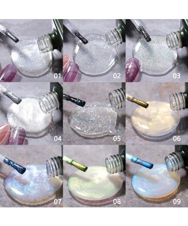 15ML Nail Phototherapy Gel Nail Varnish UV Nail Gel Colorful Nail Gel Top Coat Gel Gel Nail Polish Shiny Glitter - (Color: 3) - Buy Online on GoSupps.com