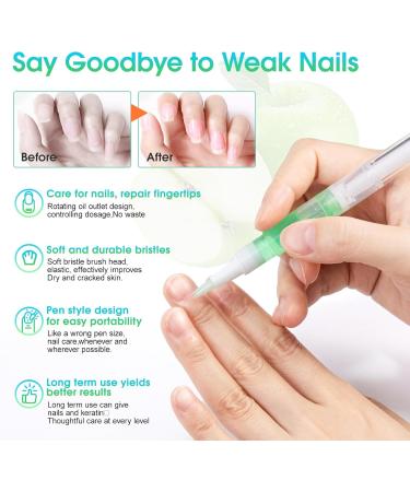 Stylo huile pour cuticules pour ongles stylo huile pour le soin des ongles 6 saveurs huile d'ongles hydrate renforce r pare revitalisant - Buy Online on GoSupps.com