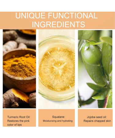 ARCHIDATE 2Pcs Turmeric Lip Balm for Dark Lips Natural Turmeric Moisturizing Lip Balm for Smokers Long-Lasting Moisturize Nourishes Softens Dry Chapped Dull Lips Reduce Lips Lines - Buy Online on GoSupps.com