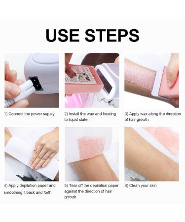 Portable Wax Warmer for Hair Removal | Depilatory Epilator Wax Heater for Face Eyebrows Armpit & Bikini Pink - Buy Online on GoSupps.com