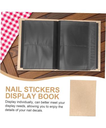 Beaupretty stickers home storage album sticker holder organizer manicure decals showing book sticker storage album collecting album for sticker photo album storage tool imitation leather - Buy Online on GoSupps.com