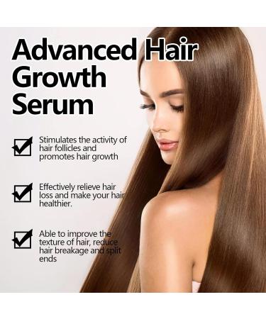 Hair Growth Serum Organic Castor Oil Anti Hair Loss Hair Serum for Thinning Balding Thin Hair Fast Growth Strengthen Hair Roots for Men & Women Damaged Hair Repair - Buy Online on GoSupps.com