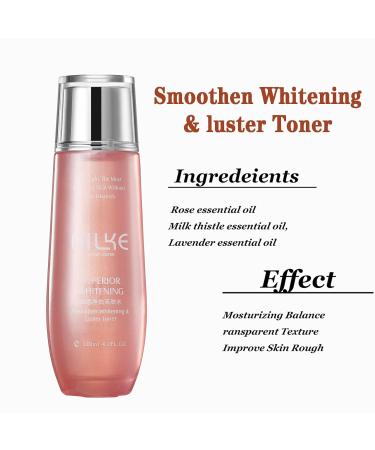 AILKE Brightening Skin Care Set Reduce Dark Spots Moisturizing Clean Skin With Vitamin C Sodium Hyaluronate Rose Oil Skin Radiant Kit For Women Men - Buy Online on GoSupps.com