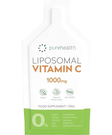 Bioavailable Liposomal Vitamin C 1000mg - 30 Sachets, All Natural & Soy-Free - Immune System & Energy Support - Buy Online on GoSupps.com