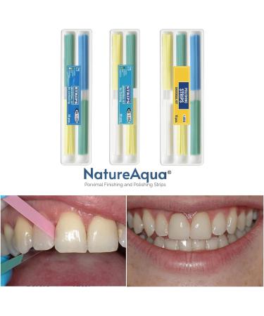 Tooth Sandpaper Dental Polishing Strips - 4mm Width NatureAqua Resin Interdental Tool (75 Pcs) | International Shipping Available - Buy Online on GoSupps.com