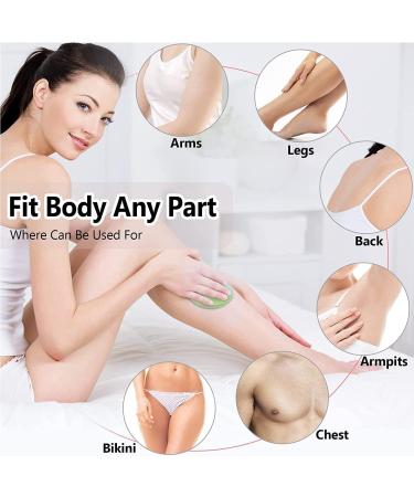 Crystal Hair Remover Stone - Painless Exfoliation Tool for Smooth Silky Skin - Fast & Easy Hair Removal for Men and Women - Blue - Buy Online on GoSupps.com