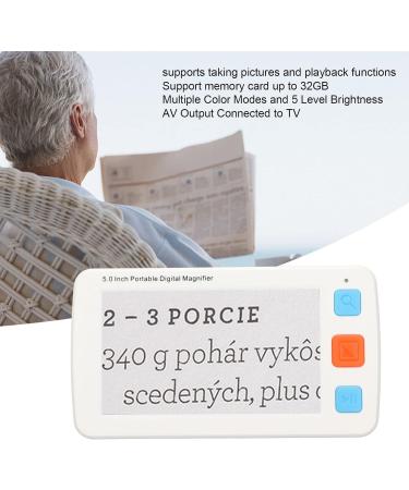 Portable Digital Magnifying Glass - 5.0 Inch LCD Screen for Visually Impaired & Seniors | International Shipping - Buy Online on GoSupps.com