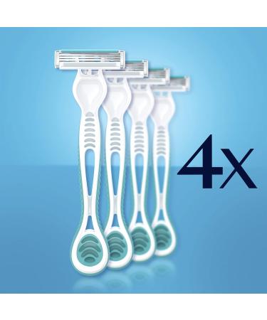 Gillette Venus Simply 3 Sensitive Women's Disposable Razors 4 Count - Buy Online on GoSupps.com