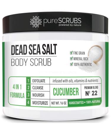 pureSCRUBS Coconut Dead Sea Salt Scrub + Cucumber Body Scrub - Buy Online on GoSupps.com