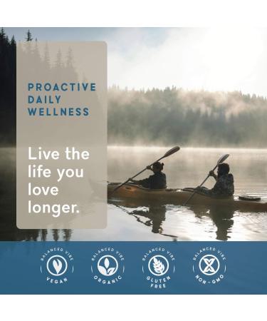 Prostate Health Support: Balanced Vibe Prostate Day & Night Blend - 90 Caps with Saw Palmetto, Pumpkin Seed, Zinc | Organic Herbs & Minerals for Less Interruptions | Smoothie-Friendly - Buy Online on GoSupps.com