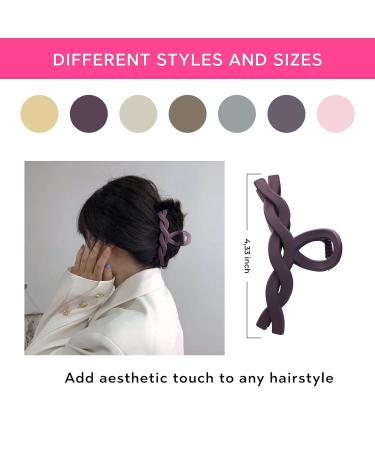 Elemensse Hair Claw Clips Variety Pack - Assorted Sizes & Colors for Women - Ideal for Thin & Thick Hair - Buy Online on GoSupps.com