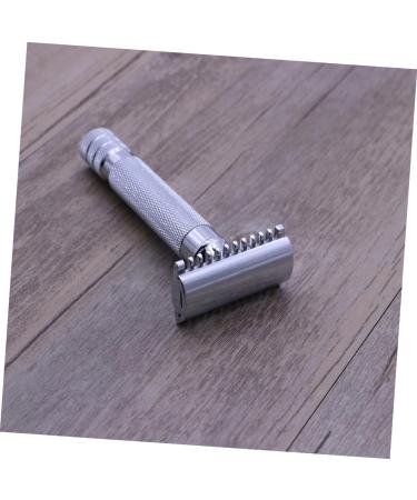Beavorty Wooden Safety Razor for Men | Premium Double Edge Razor with Silver Holder - Eco-Friendly Grooming - Buy Online on GoSupps.com