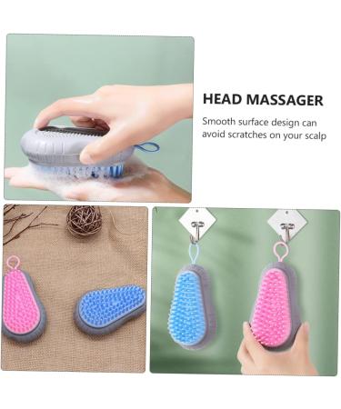 Beatifufu Hair Scalp Shampoo Brush Set Shampoo Brush for Home Ergonomic Design Scalp Face Random Color - Buy Online on GoSupps.com