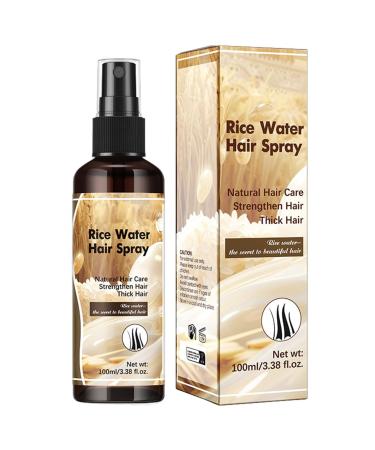Rice Water Spray Hair Growth And Regrowth Hair Growth Serums Treatments Leave In Rice Water Spray Hair Care Products Boosts Natural Hair Growth For Dry Frizzy Weak Damaged Hair